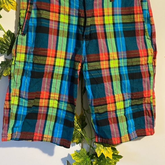 Volcom bright check men’s skate mid shorts 30 - Picture 3 of 12